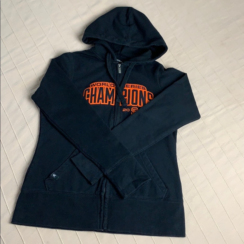 Antigua Black World Series Champions 2014 Hoodie M
